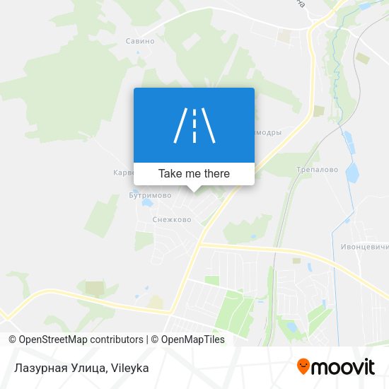 Лазурная Улица map