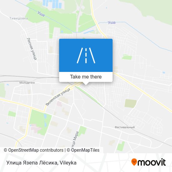 Улица Язепа Лёсика map