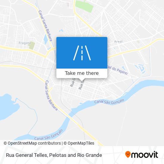 Rua General Telles map