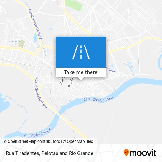 Rua Tiradentes map
