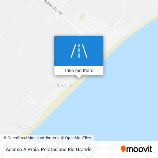 Acesso À Praia map