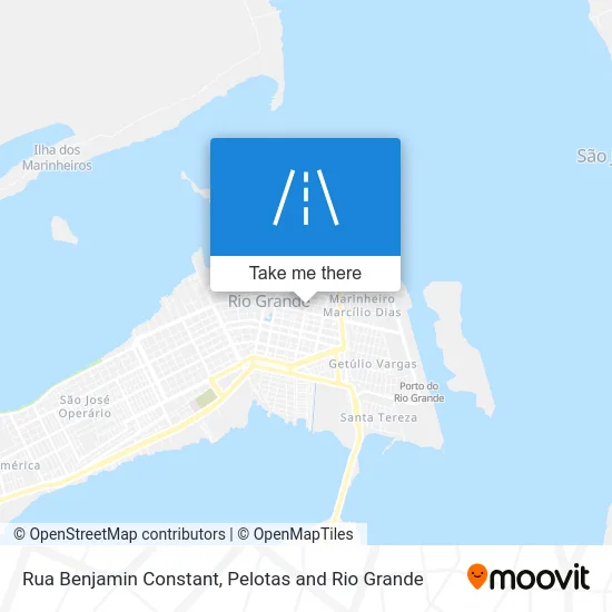 Rua Benjamin Constant map