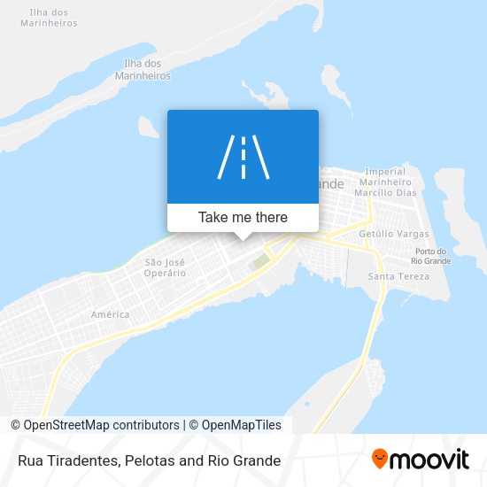 Rua Tiradentes map