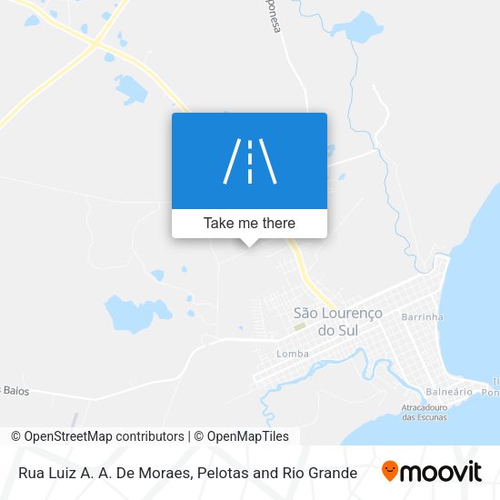 Rua Luiz A. A. De Moraes map