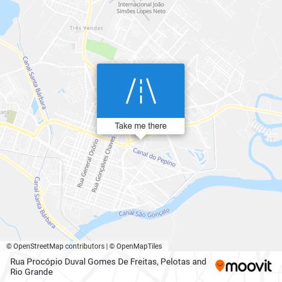 Mapa Rua Procópio Duval Gomes De Freitas