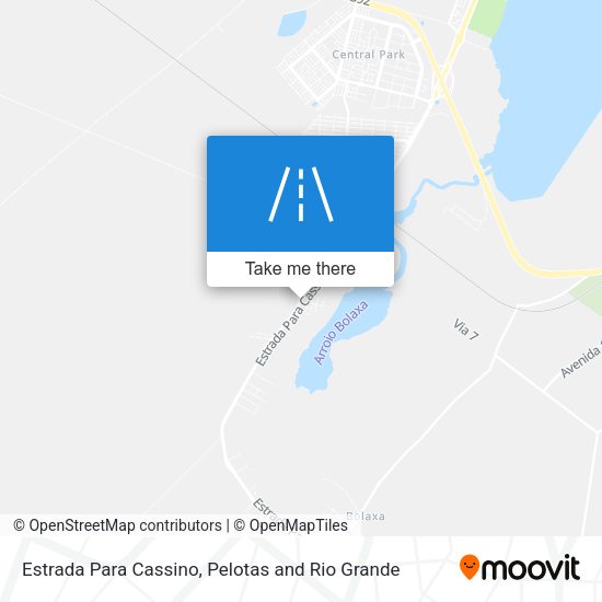 Estrada Para Cassino map
