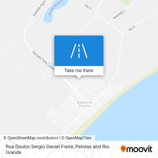 Rua Doutor Sergio Daniel Freire map