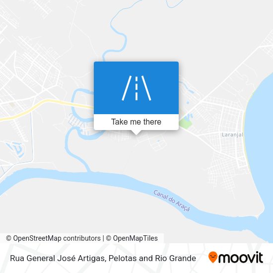 Rua General José Artigas map