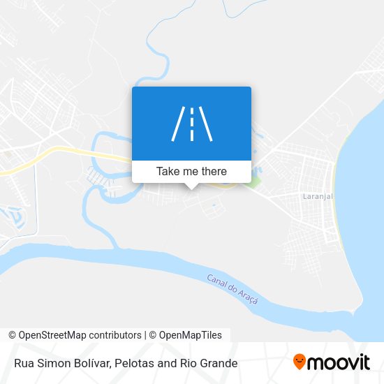 Rua Simon Bolívar map