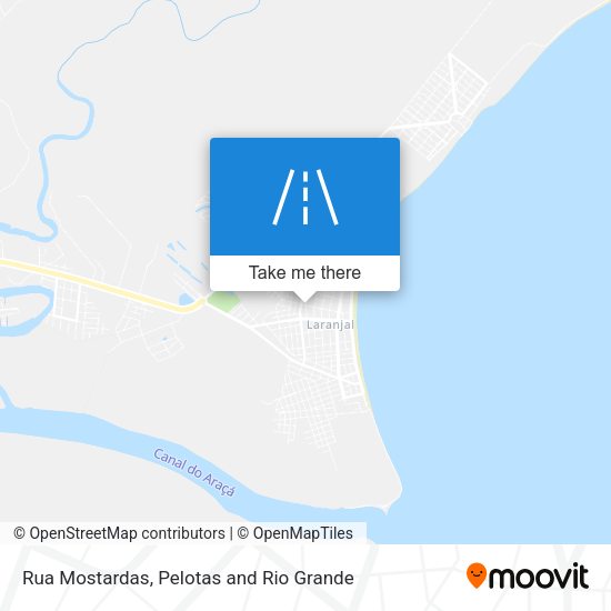 Rua Mostardas map