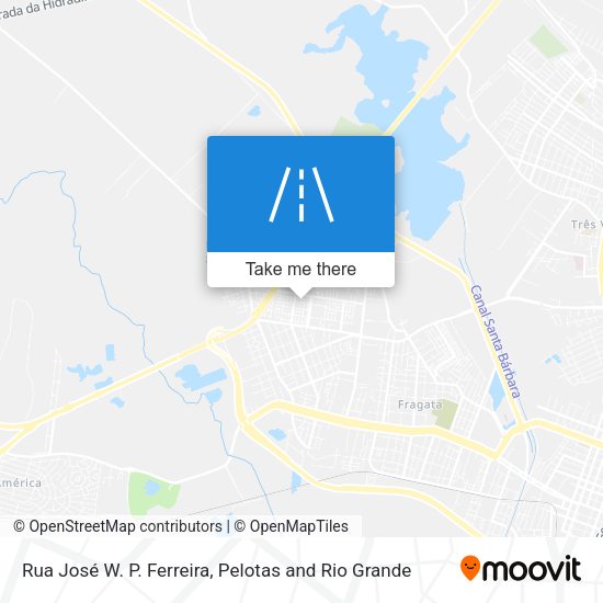 Rua José W. P. Ferreira map