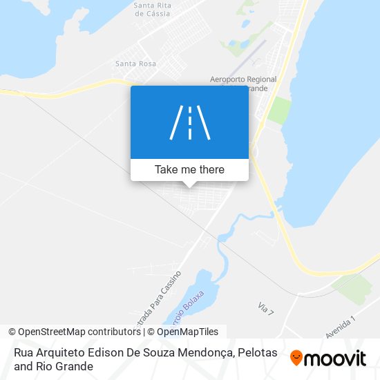 Mapa Rua Arquiteto Edison De Souza Mendonça