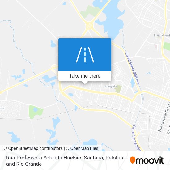 Rua Professora Yolanda Huelsen Santana map