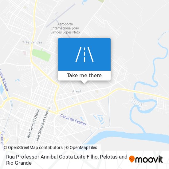 Mapa Rua Professor Annibal Costa Leite Filho