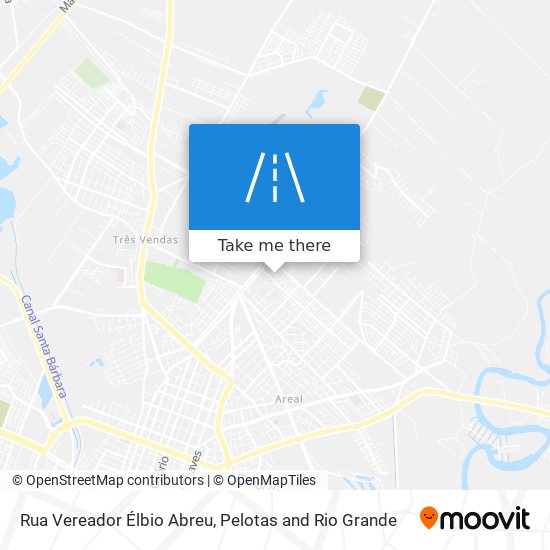 Mapa Rua Vereador Élbio Abreu