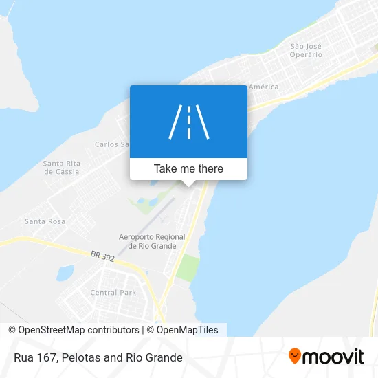 Rua 167 map