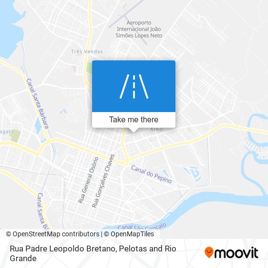 Mapa Rua Padre Leopoldo Bretano