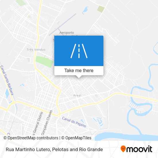Rua Martinho Lutero map
