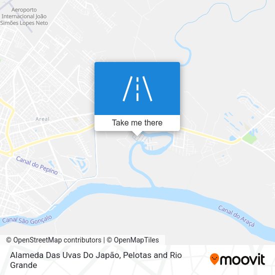 Alameda Das Uvas Do Japão map