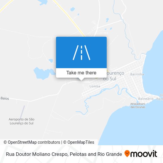 Rua Doutor Moliano Crespo map