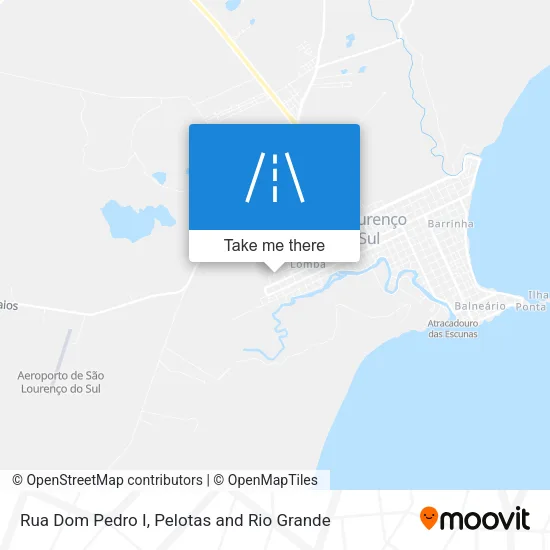 Rua Dom Pedro I map