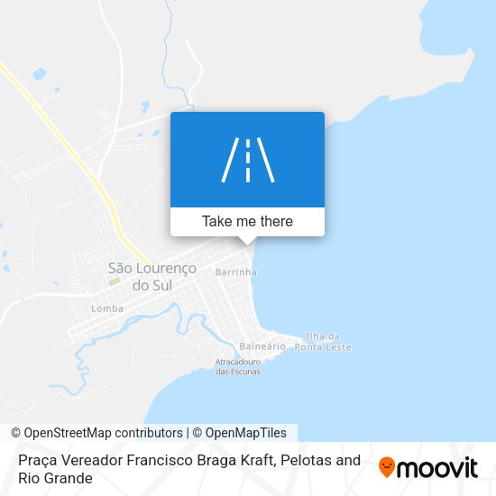 Praça Vereador Francisco Braga Kraft map