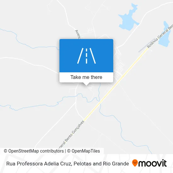 Rua Professora Adelia Cruz map