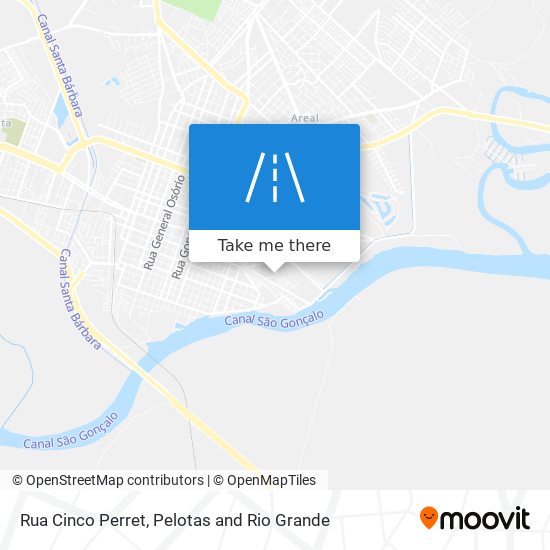 Mapa Rua Cinco Perret