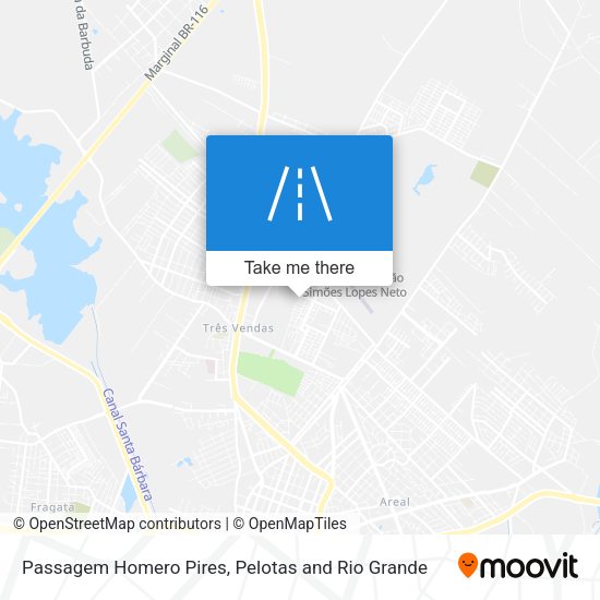 Passagem Homero Pires map