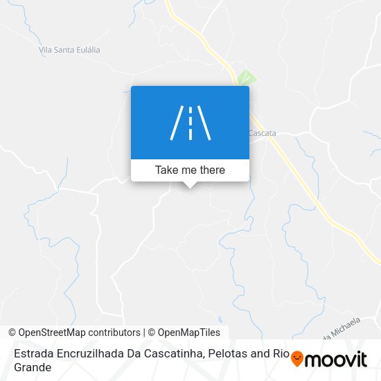 Estrada Encruzilhada Da Cascatinha map