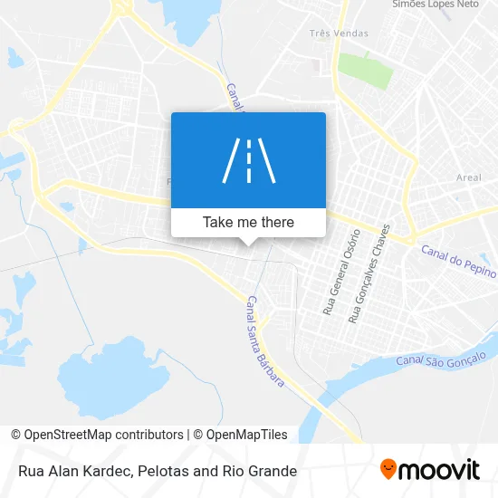 Rua Alan Kardec map