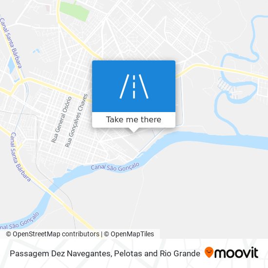 Passagem Dez Navegantes map