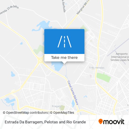 Estrada Da Barragem map