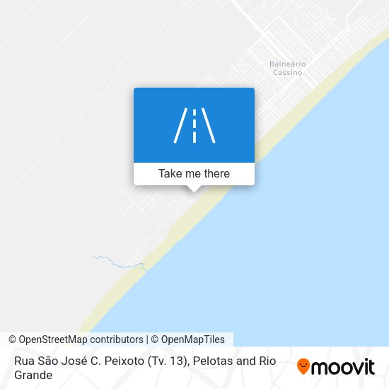 Rua São José C. Peixoto (Tv. 13) map