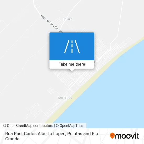 Rua Rad. Carlos Alberto Lopes map