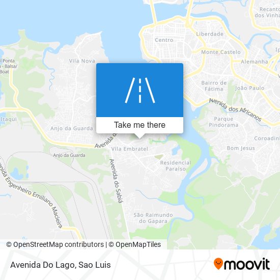 Mapa Avenida Do Lago