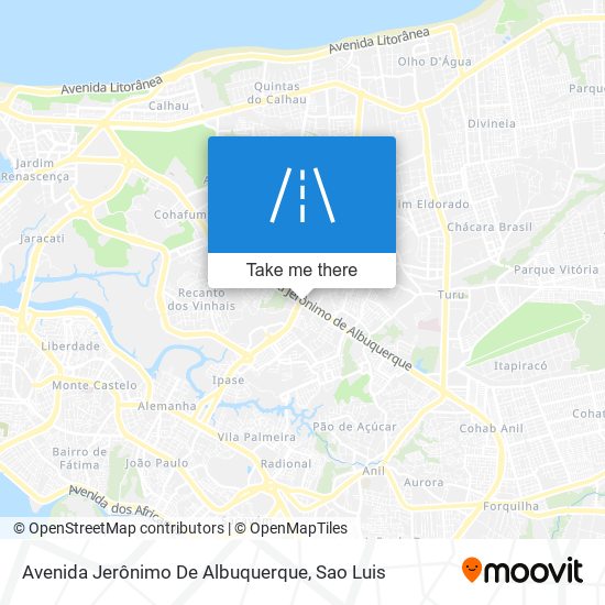 Mapa Avenida Jerônimo De Albuquerque