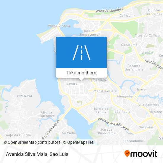 Mapa Avenida Silva Maia