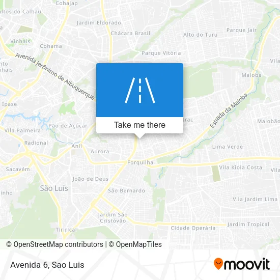 Avenida 6 map