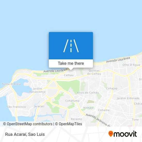 Rua Acaraí map