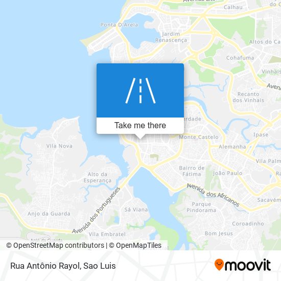 Rua Antônio Rayol map