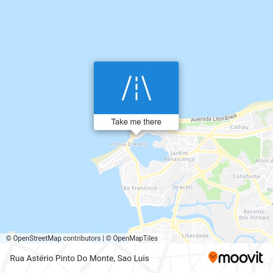 Rua Astério Pinto Do Monte map