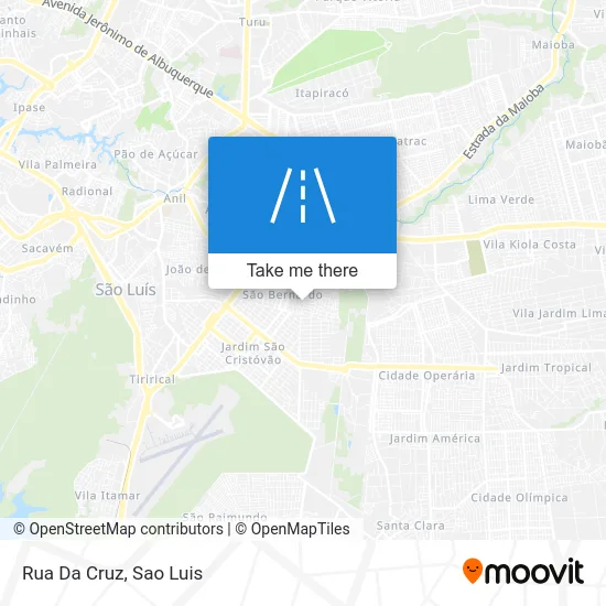 Rua Da Cruz map