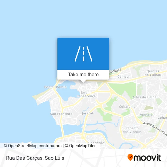 Rua Das Garças map