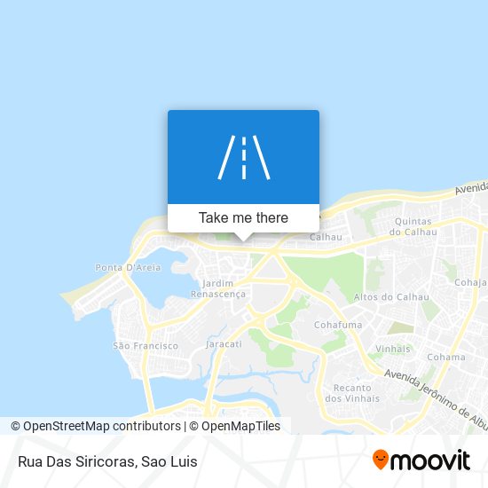 Rua Das Siricoras map