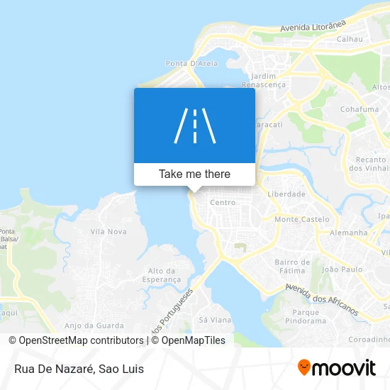 Rua De Nazaré map