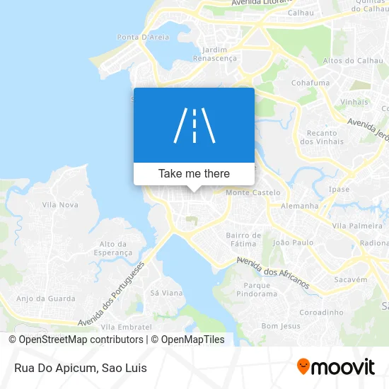 Rua Do Apicum map