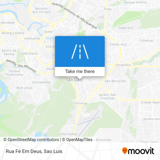 Rua Fé Em Deus map