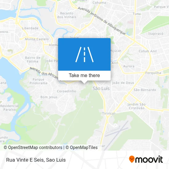 Rua Vinte E Seis map