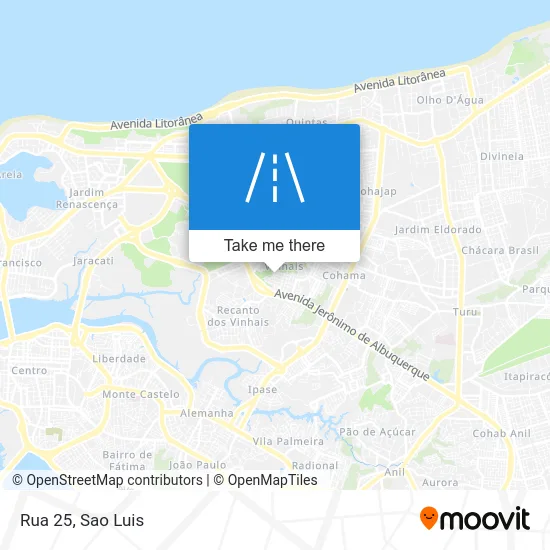 Rua 25 map